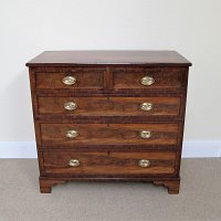 MAHOGANY CHEST OF DRAWERS